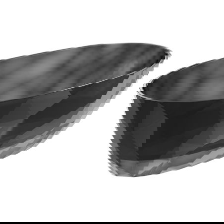 Mexen Orax černá volně stojící vana průhledná 170 x 80 cm, chromová zátka - 58081708013