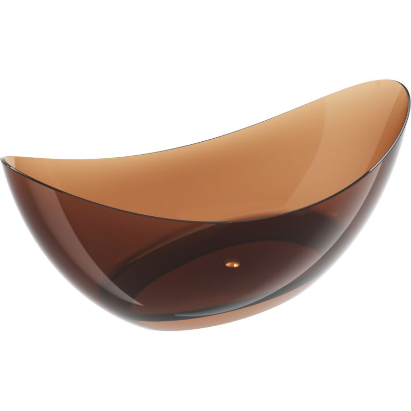 Mexen Vea earth volně stojící průhledná 180 x 80 cm, korek chrom - 58091808005