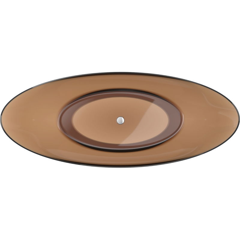 Mexen Vea earth volně stojící vana transparentní 180 x 80 cm, chromová zátka - 58091808005