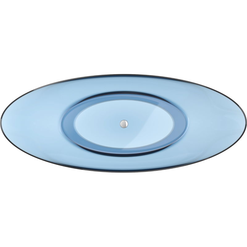 Mexen Vea denim volně stojící vana transparentní 180 x 80 cm, chromová zátka - 58091808007