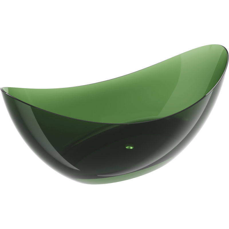 Mexen Vea forest samostatně stojící průhledná vana 180 x 80 cm, zátka chrom - 58091808002