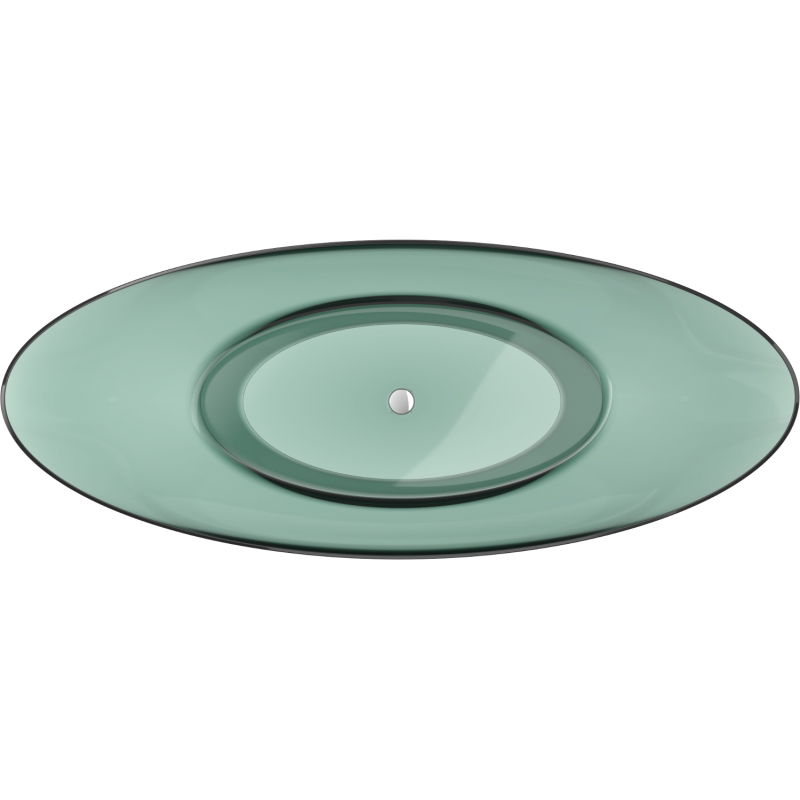 Mexen Vea tyrkysová volně stojící vana průhledná 180 x 80 cm, chromová zátka - 58091808011