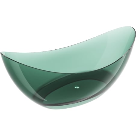 Mexen Vea volně stojící transparentní vana 180 x 80 cm, teal, chromový uzávěr - 58091808011
