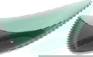 Mexen Vea tyrkysová volně stojící vana průhledná 180 x 80 cm, chromová zátka - 58091808011