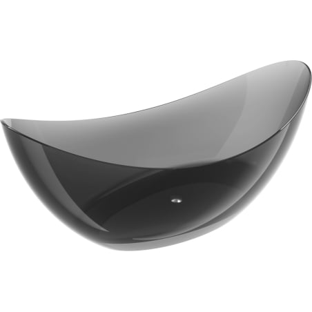 Mexen Vea černá volně stojící vana transparentní 180 x 80 cm, zátka chrom - 58091808013