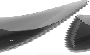 Mexen Vea černá volně stojící vana transparentní 180 x 80 cm, chromová zátka - 58091808013