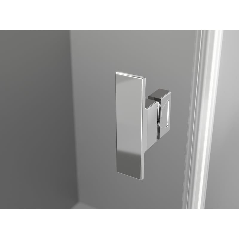 Mexen Mist-H T sprchový kout s otevíracími dveřmi vlevo 100 x 75 cm, průhledný, chrom - 8A5T-100-075-01-00-L