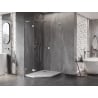 Mexen Lunar L pětiúhelníkový sprchový kout levý 80 x 90 cm, transparentní, chrom - 831L-080L-090P-01-00-L