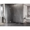 Mexen Lunar L pětiúhelníkový sprchový kout levý 80 x 90 cm, transparentní, chrom - 831L-080L-090P-01-00-L