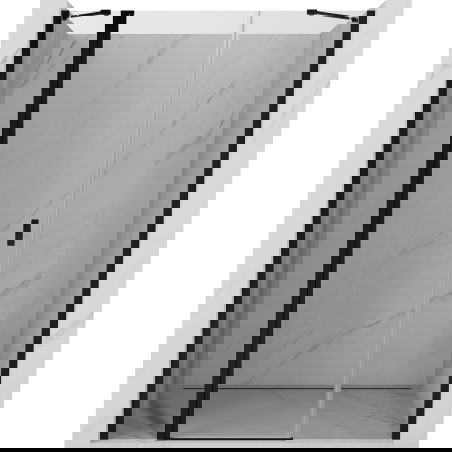 Mexen Mist sprchové dveře otevírací 130 cm, transparentní, černé - 8A4-130-001-70-00