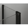 Mexen Mist sprchové dveře jednokřídlé 155 cm, transparentní, černé - 8A4-155-001-70-00