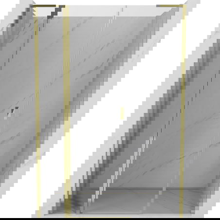 Mexen Mist L sprchové dveře výklopné 160 cm, transparentní, zlaté - 8A4L-160-001-50-00