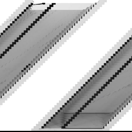 Mexen Mist sprchové dveře otočné 90 cm, transparentní, černé - 8A4-090-000-70-00