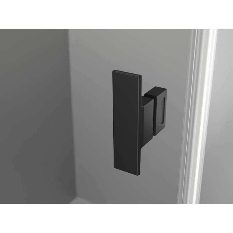 Mexen Mist L sprchové dveře otočné pravé 95 cm, černý rám, černé - 8A4L-095-000-70-70-P