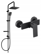 Mexen Sven nástěnná sprchová souprava s dešťovou sprchou a sprchovou baterií Alexa, černá - 71240262-70