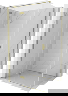 Mexen Mist-H T sprchová kabina otevírací levá 100 x 85 cm, čirá, zlatá - 8A5T-100-085-50-00-L