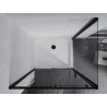 Mexen Apia posuvná sprchová kabina 90 x 70 cm, transparentní, černá + sprchová vanička Flat, bílá