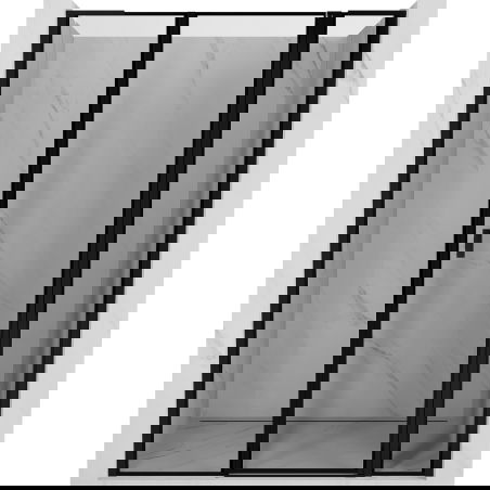 Mexen Mist L sprchové dveře výklopné pravé 140 cm, černý rám, černé - 8A4L-140-001-70-70-P