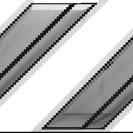 Mexen Mist L vanové sprchové dveře, pravé 120 cm, černý rámeček, černé - 8A4L-120-000-70-70-P