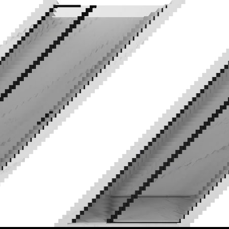 Mexen Mist L sprchové dveře otočné 115 cm, průhledné, černé - 8A4L-115-000-70-00