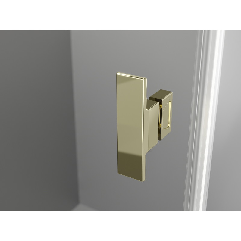 Mexen Mist-H T sprchový kout s otočnými dveřmi vlevo 95 x 100 cm, transparentní, zlatý - 8A5T-095-100-50-00-L