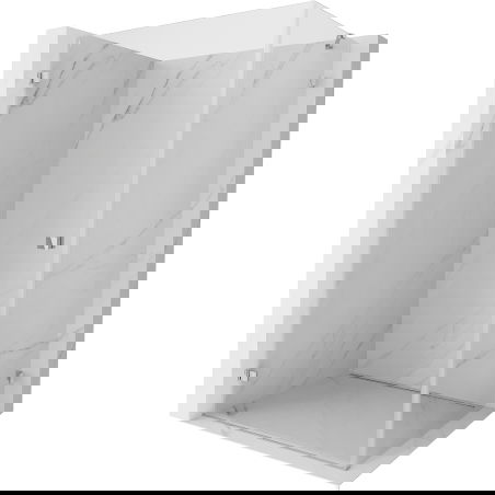 Mexen Lunar-B sprchový kout levý 95 x 80 cm, transparentní, chrom - 832-095-080-01-00-L