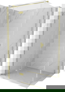 Mexen Mist-H T sprchová kabina s otočnými dveřmi vlevo 110 x 80 cm, transparentní, kartáčovaná zlatá - 8A5T-110-080-55-00-L