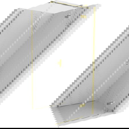 Mexen Mist-H T sprchový kout otevírací pravý 95 x 95 cm, transparentní, zlatý - 8A5T-095-095-50-00-P