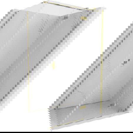 Mexen Mist-H T sprchový kout s otočnými dveřmi pravý 70 x 110 cm, transparentní, zlatý - 8A5T-070-110-50-00-P