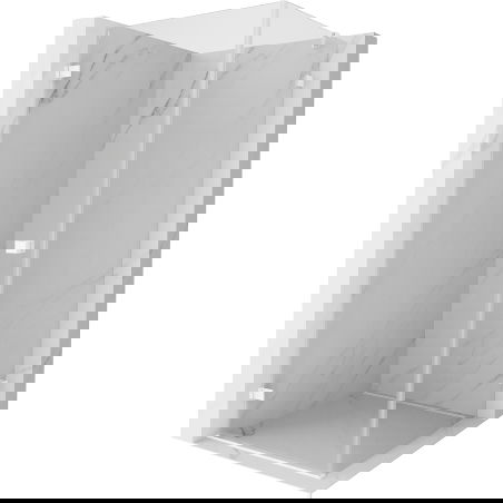 Mexen Lunar-B sprchový kout výklopný levý 90 x 90 cm, transparentní, bílý - 832-090-090-20-00-L