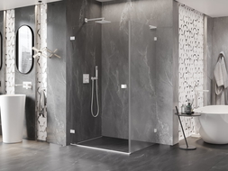 Mexen Lunar-B L sprchová kabina s levým otevíráním 75 x 70 cm, transparentní, bílá - 832L-075-070-20-00-L