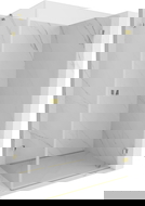 Mexen Lunar-B sprchová kabina otevírací pravá 95 x 70 cm, průhledná, zlatá - 832-095-070-50-00-P