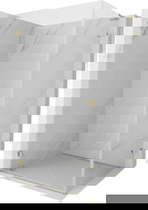 Mexen Lunar-B L sprchová zástěna otočná levá 90 x 80 cm, transparentní, zlatá - 832L-090-080-50-00-L