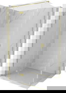 Mexen Mist-H T sprchová kabina otočná levá 120 x 100 cm, transparentní, zlatá kartáčovaná - 8A5T-120-100-55-00-L