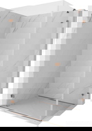 Mexen Lunar-B sprchový kout levý 100 x 70 cm, transparentní, růžové zlato - 832-100-070-60-00-L