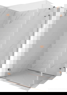 Mexen Lunar-B sprchová kabina otvírací levá 95 x 80 cm, transparentní, růžové zlato - 832-095-080-60-00-L