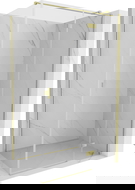 Mexen Mist-H T sprchový kout otočný pravý 95 x 75 cm, transparentní, zlatý kartáčovaný - 8A5T-095-075-55-00-P