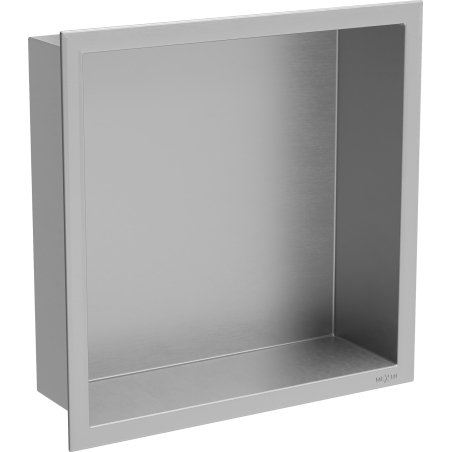 Mexen X-Wall-R nerezová polička s límcem 30 x 30 cm, inox - 1910303010