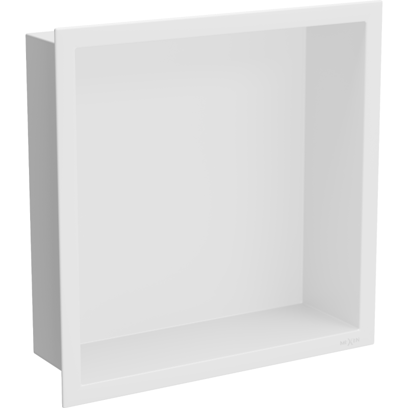 Mexen X-Wall-R nástěnná police s límcem 30 x 30 cm, bílá - 1920303010