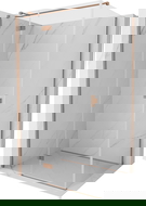 Mexen Mist-H T sprchová kabina výklopná levá 120 x 80 cm, transparentní, měď kartáčovaná - 8A5T-120-080-65-00-L