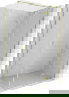 Mexen Mist-H T sprchová kabina vyklápěcí pravá 120 x 100 cm, transparentní, zlatá kartáčovaná - 8A5T-120-100-55-00-P