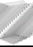 Mexen Lunar-B sprchová zástěna s otevíracími dveřmi vlevo 95 x 70 cm, transparentní, kartáčovaná měď - 832-095-070-65-00-L