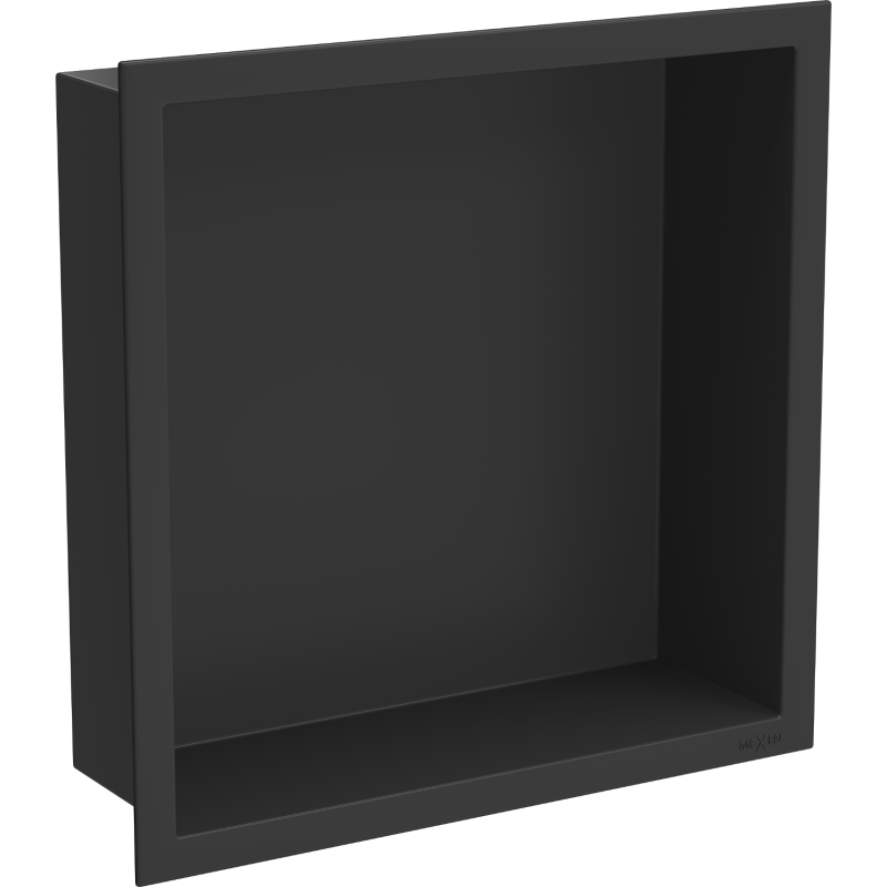 Mexen X-Wall-R vestavná police s límcem 30 x 30 cm, černá - 1970303010