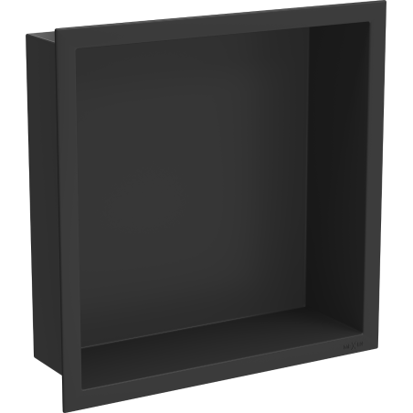 Mexen X-Wall-R vestavná police s límcem 30 x 30 cm, černá - 1970303010