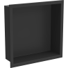 Mexen X-Wall-R vestavná police s límcem 30 x 30 cm, černá - 1970303010