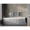 Mexen X-Wall-R police do výklenku s límcem a policí 30 x 30 cm, inox - 1910303010S