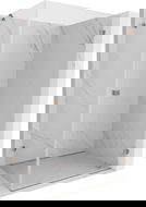 Mexen Lunar-B sprchový kout s otočnými dveřmi pravý 95 x 70 cm, transparentní, kartáčovaná měď - 832-095-070-65-00-P