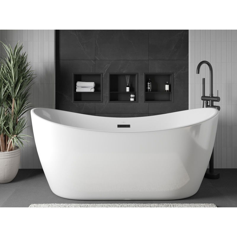 Mexen X-Wall-R nástěnná police s límcem a poličkou 30 x 30 cm, černá - 1970303010S