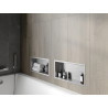 Mexen X-Wall-R nástěnná police s lemem 45 x 20 cm, inox - 1910452010