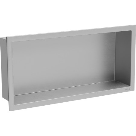 Mexen X-Wall-R nástěnná police s lemem 45 x 20 cm, inox - 1910452010